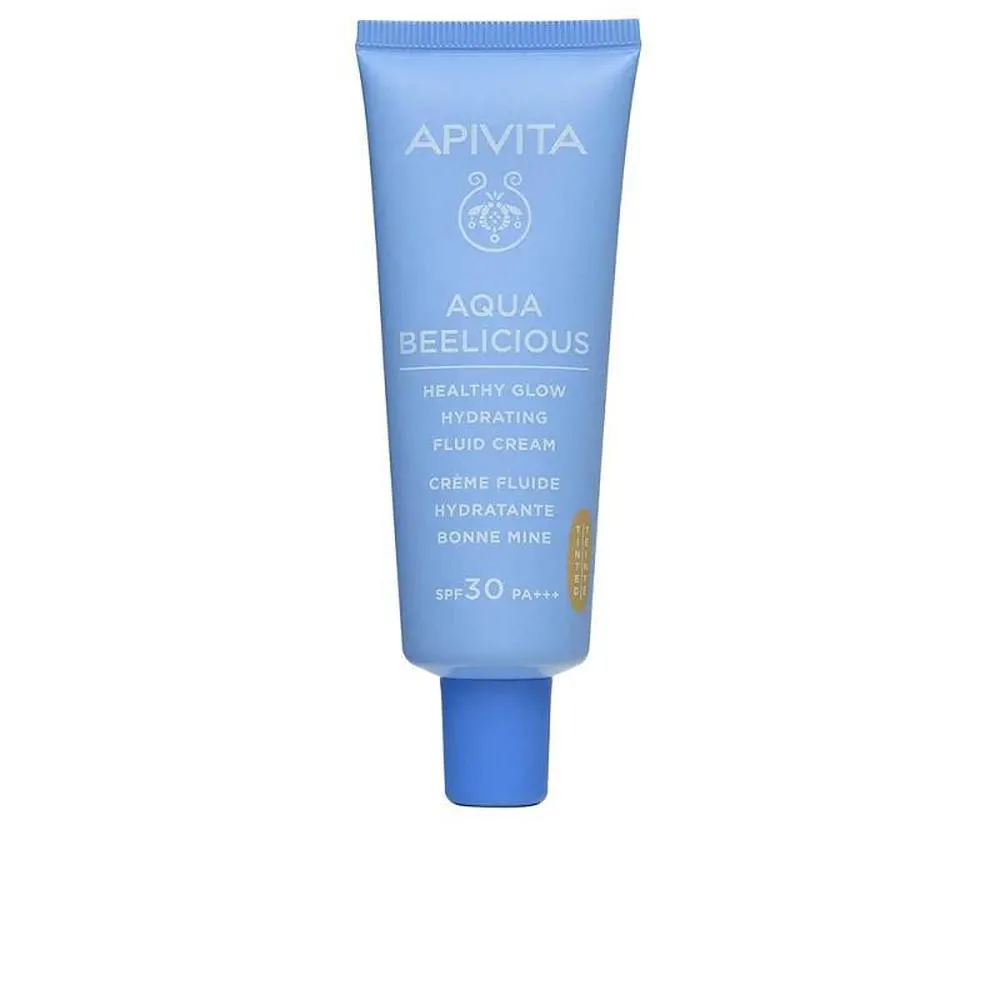 Apivita AQUA BEELICIOUS tinted moisturizing illuminating fluid cream SPF30 40ml donna