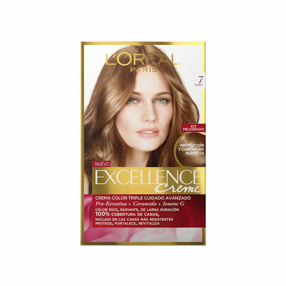 LOral Paris EXCELLENCE Creme tinte 7 rubio 192 ml Unisex