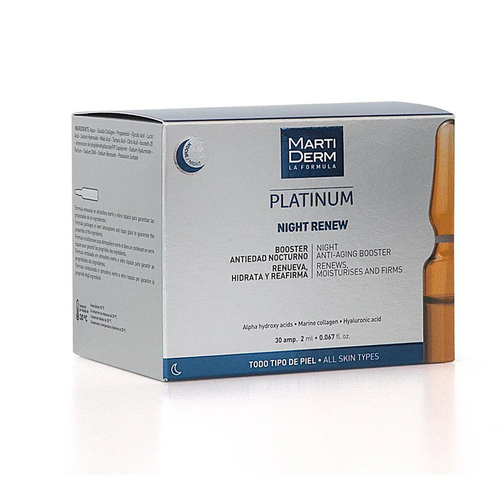 Martiderm PLATINUM NIGHT RENEW ampoules 30 x 2 ml Unisex