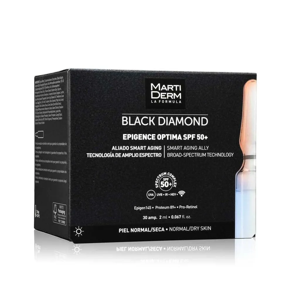 Martiderm Black Diamond Epigence Optima Spf50 30 Ampolla Unisex