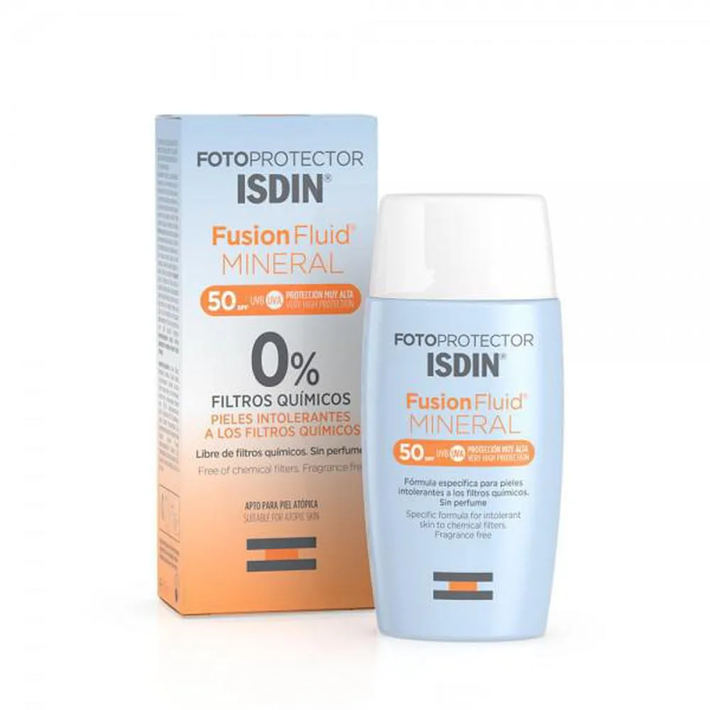 Isdin FOTOPROTECTOR FUSION FLUID MINERAL 0 filtros qumicos SPF50 50 ml Unisex