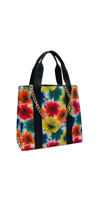Moschino Flower Shoulder Bag Shopping Bag Purple 165 x 155 x 7 cm donna