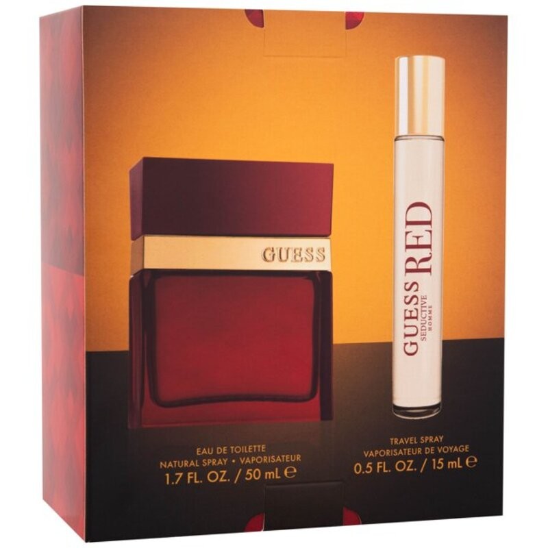 Guess Seducente Red Pour Homme Set regalo eau de toilette 50ml e eau de toilette 15ml uomo