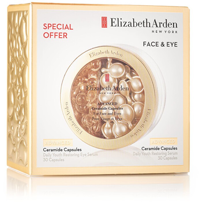 Set viso e contorno occhi Elizabeth Arden Advanced Ceramide Capsules - Confezione regalo per la cura della pelle matura? donna