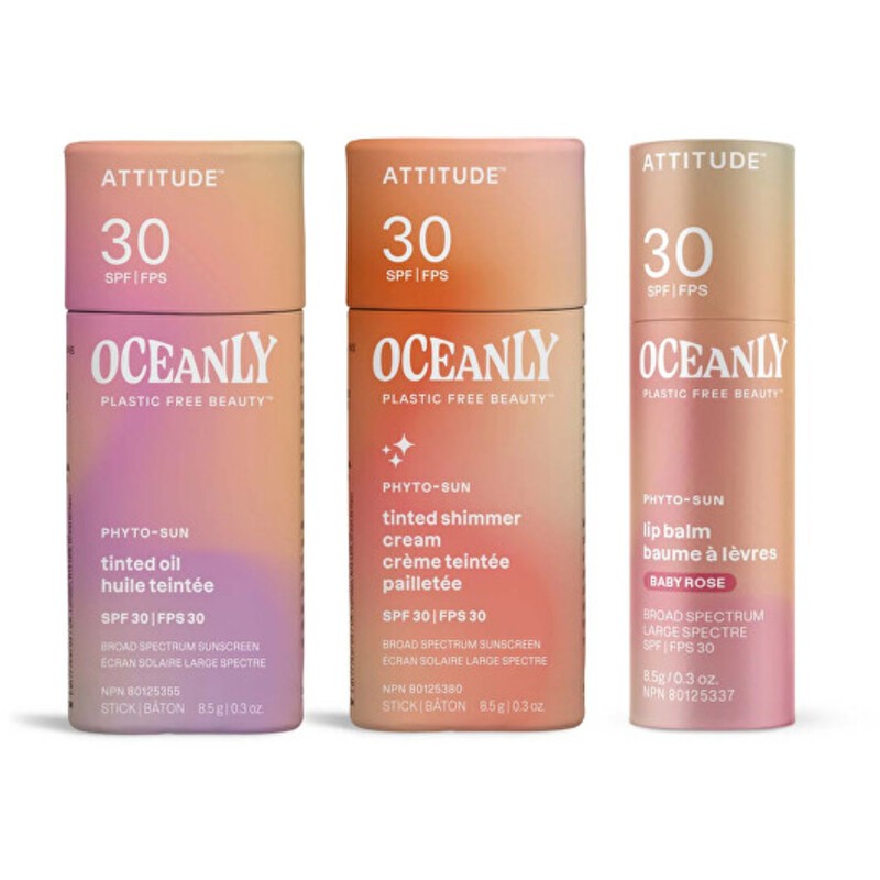 Set di protezione solare Attitude SPF 30 - Set regalo per la cura della pelle e delle labbra Donna
