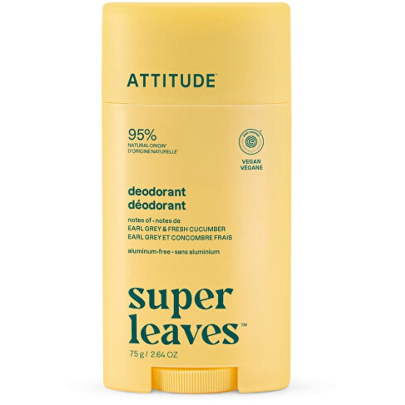Attitude Super Leaves Earl Grey & Cucumber - Deodorante naturale 75,0 g donna