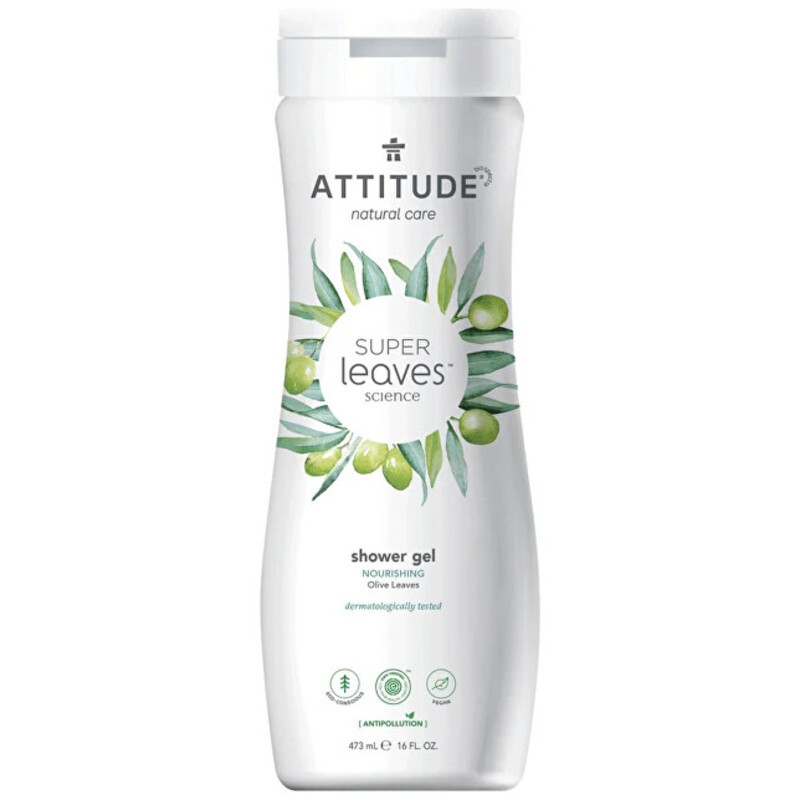 Attitude Super Leaves Olive Leaves Shower Gel - Gel doccia premaman 473ml donna
