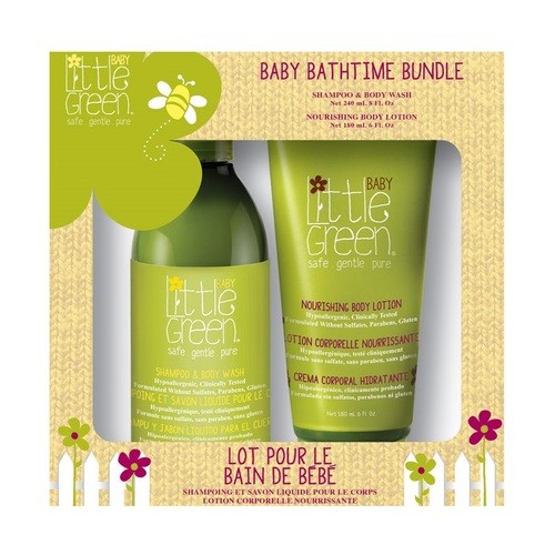 Set regalo per il bagnetto Little Green Baby - Set regalo per neonati donna
