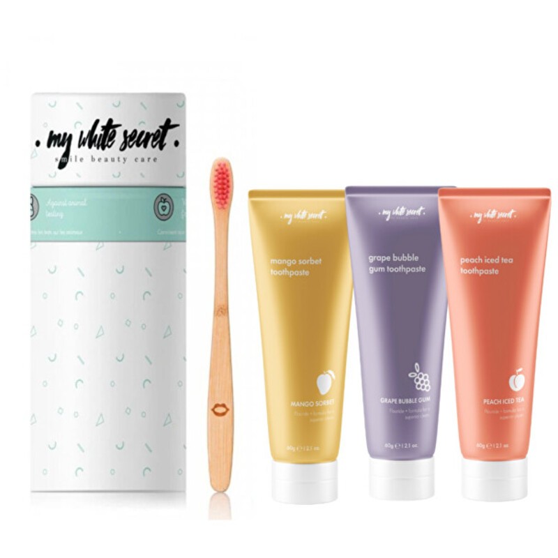 Set di bellezza My White Secret Smile - Set con pasta alla frutta e pennello Donna