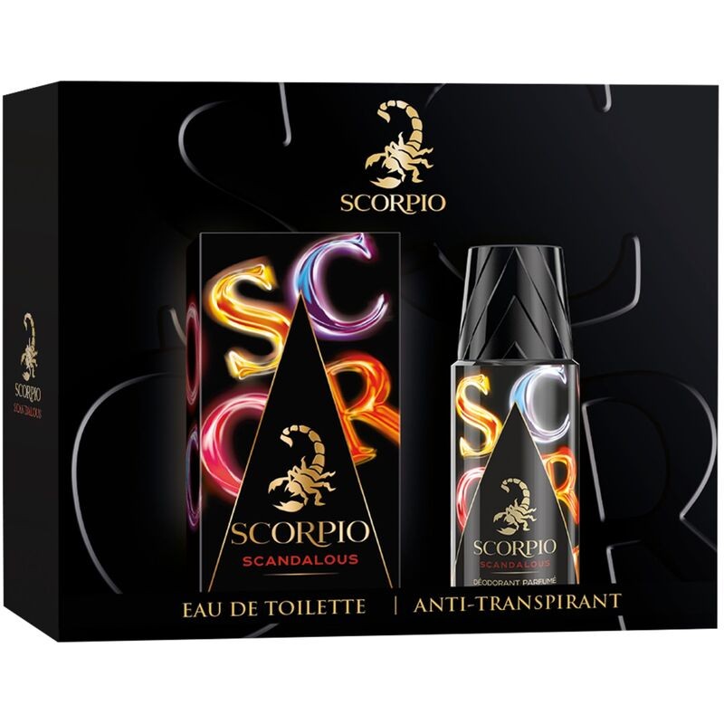 Set regalo Scorpio Scandalous eau de toilette 75ml e deodorante 150ml uomo