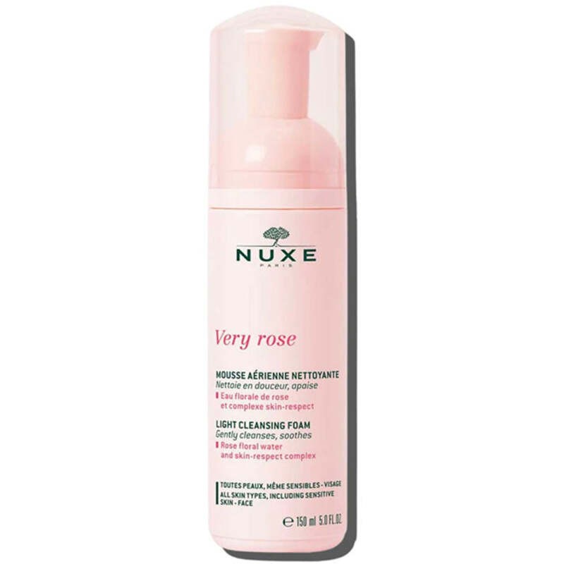 Nuxe Very Rose Light Cleansing Foam - Schiuma detergente delicata 150ml donna