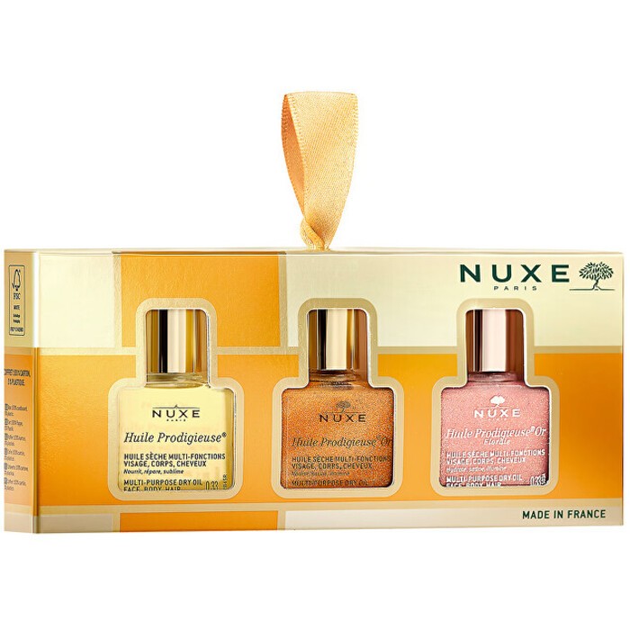 Nuxe Huile Prodigieuse The 3 Prodigieux Dry Oil Set - Confezione regalo 10ml donna