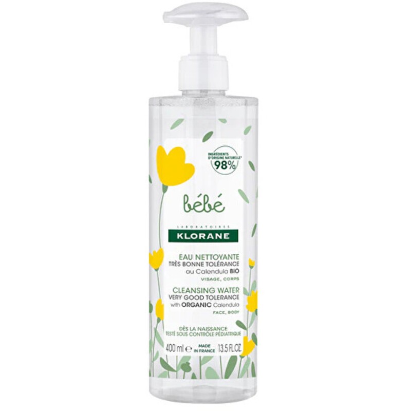 Acqua detergente Klorane - acqua detergente con miele d'api biologico 400ml donna