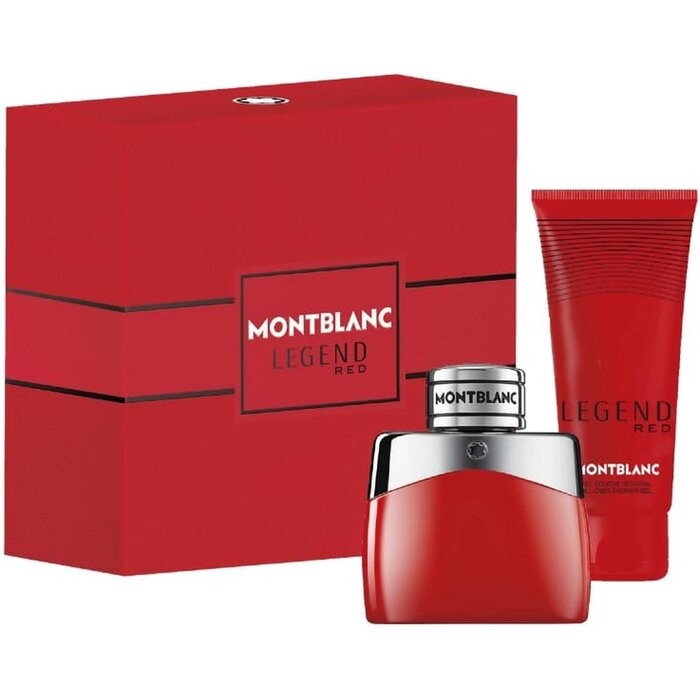 Set regalo Mont Blanc Legend Red, eau de parfum 50ml e gel doccia 100ml uomo