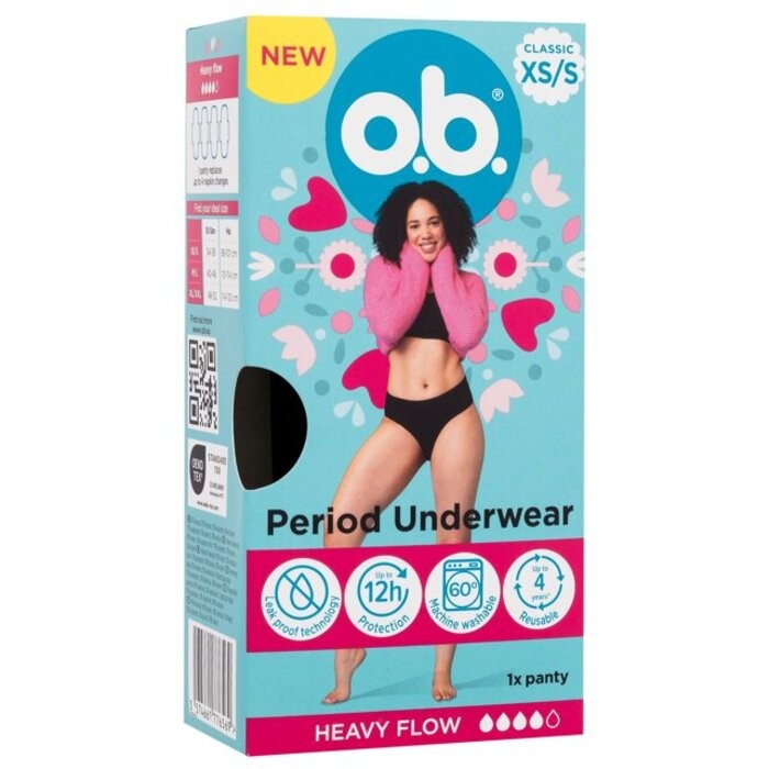 Mutandine mestruali Ob XS/S 1 pezzo donna