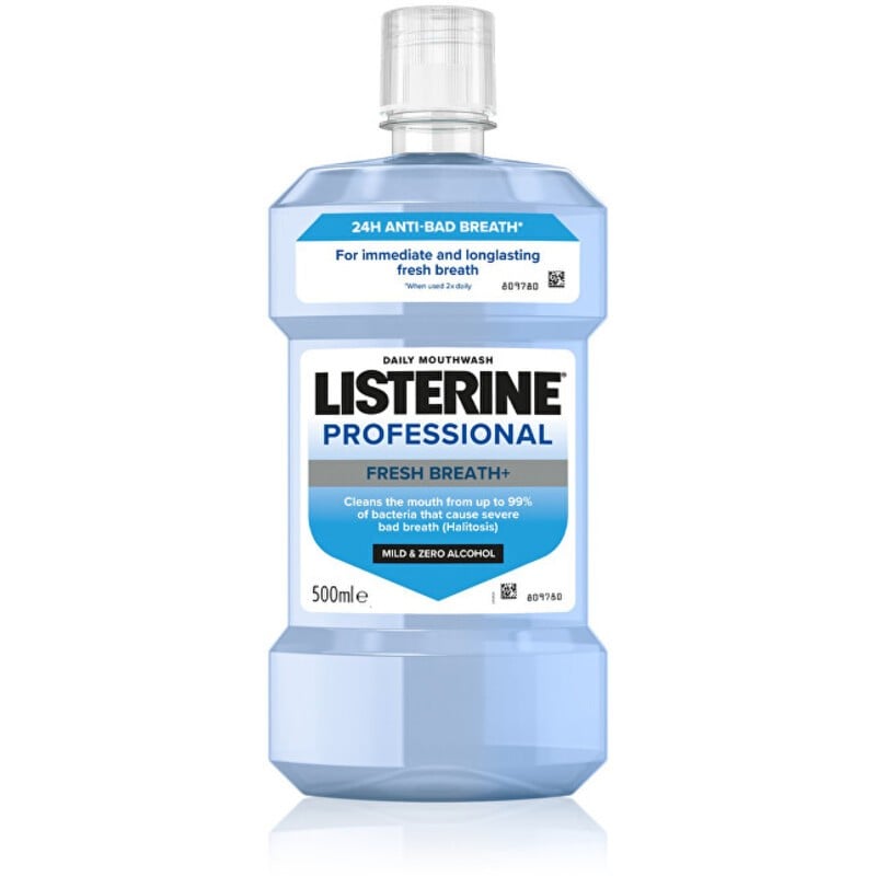 Collutorio Listerine Professional Fresh Breath+ - acqua naturale 500ml donna