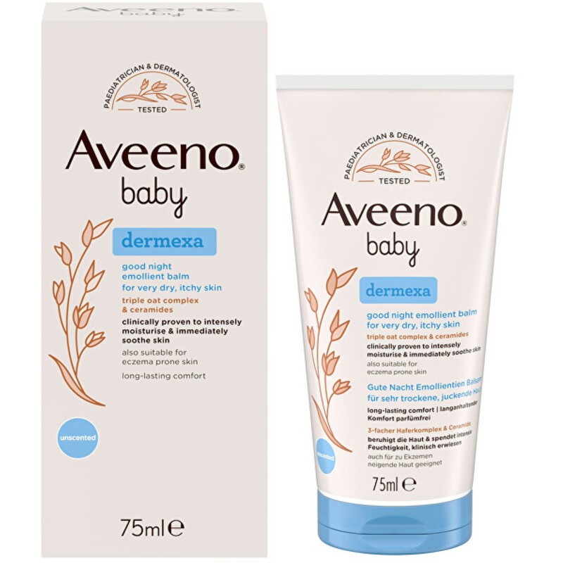 Aveeno Baby Dermexa Balsamo Emolliente - Balsamo emolliente per la buona notte 75ml donna