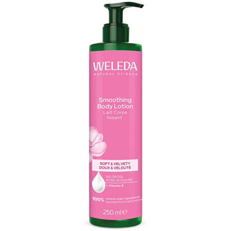 Lozione corpo levigante Weleda - Latte corpo levigante alla rosa selvatica 250ml donna