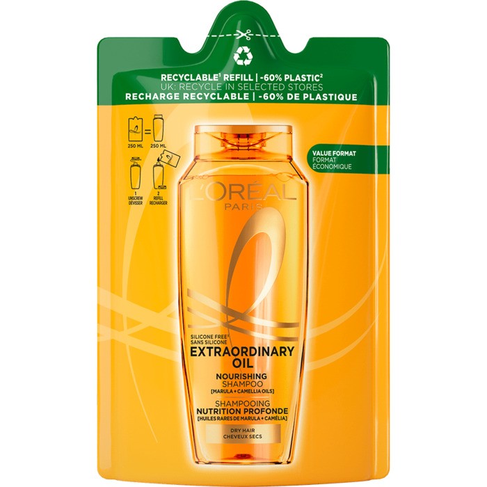 L'Oréal Professionnel Elseve Extraordinary Oil Nourishing Shampoo - Ricarica shampoo per capelli secchi 250ml donna