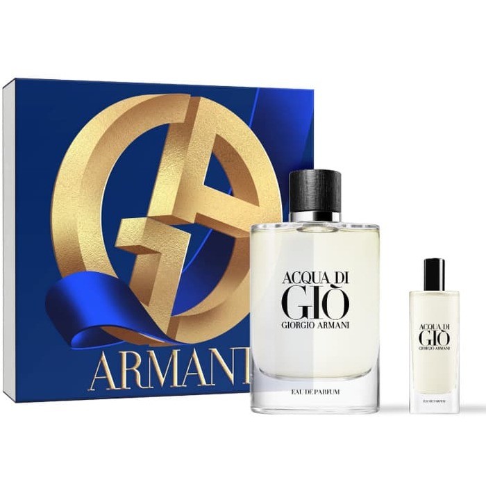 Armani Acqua di Gio Eau de Parfum Set regalo eau de parfum 125ml e miniatura eau de parfum 15ml uomo
