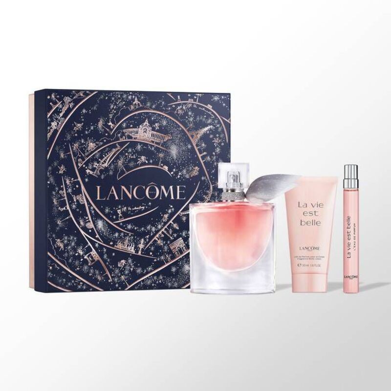 Lancome La Vie Est Belle Set regalo eau de parfum 50ml, lozione corpo 50ml e miniatura eau de parfum 10ml donna