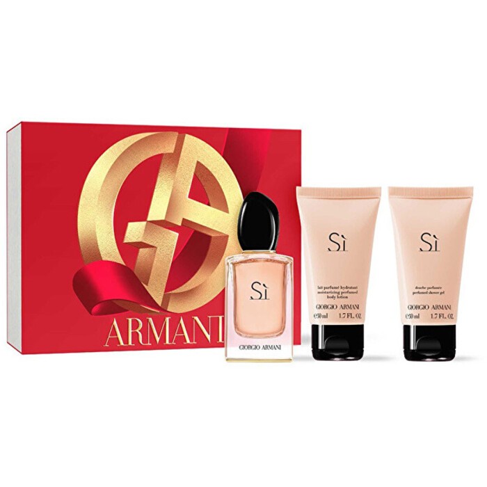 Set regalo Armani S: eau de parfum 50ml, gel doccia 50ml e lozione corpo 50ml donna