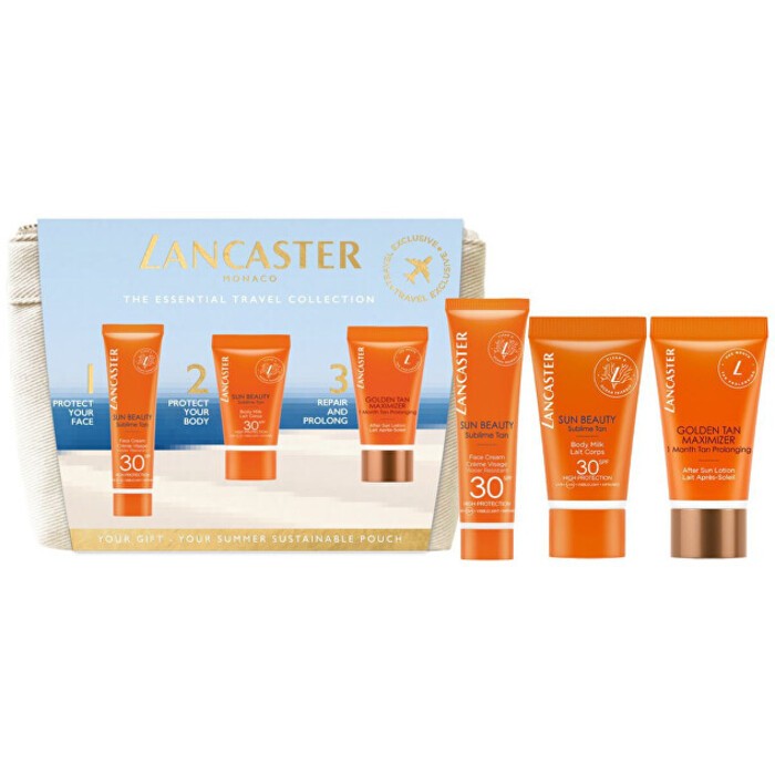 Set da viaggio essenziale Lancaster - Set regalo per la cura dell'abbronzatura Donna