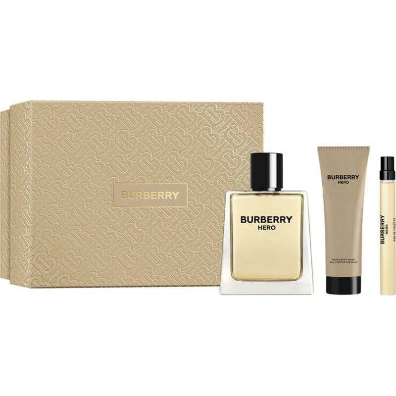 Burberry Hero Set regalo eau de toilette 100ml, gel doccia 75ml e miniatura eau de toilette 10ml uomo