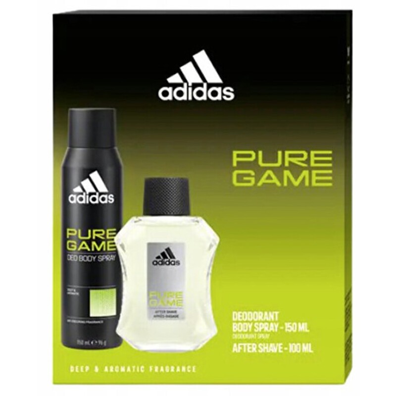 Set regalo Adidas Pure Game con dopobarba 100ml e deodorante 150ml uomo