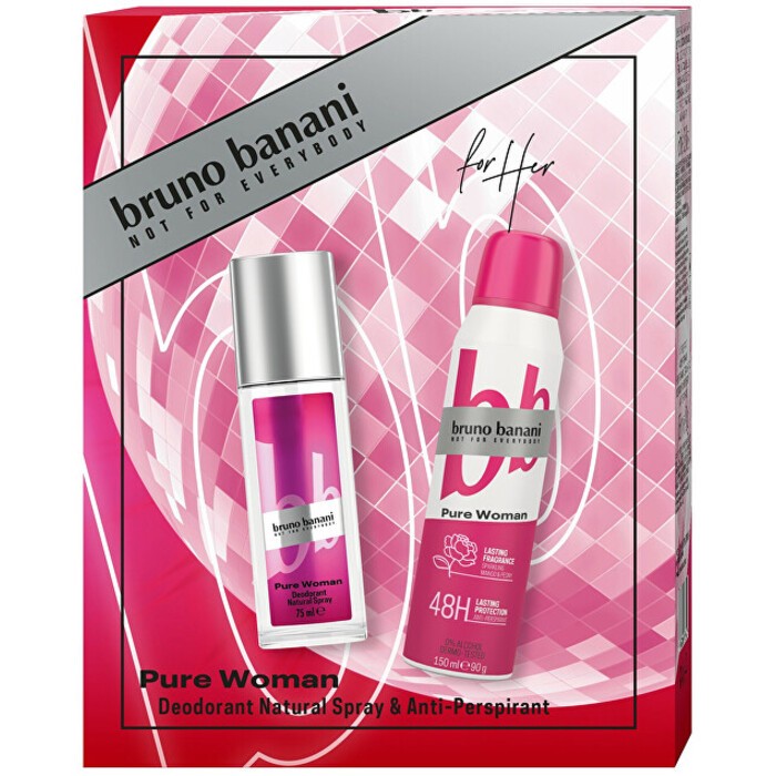 Bruno Banani Pure Woman Gift Set Deodorante 75ml e antitraspirante 150ml donna