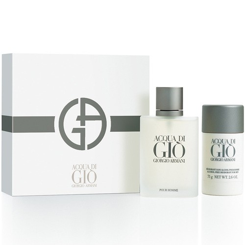 Armani Acqua di Gio Man eau de toilette 100ml e deostick Acqua di Gio Man 75ml uomo