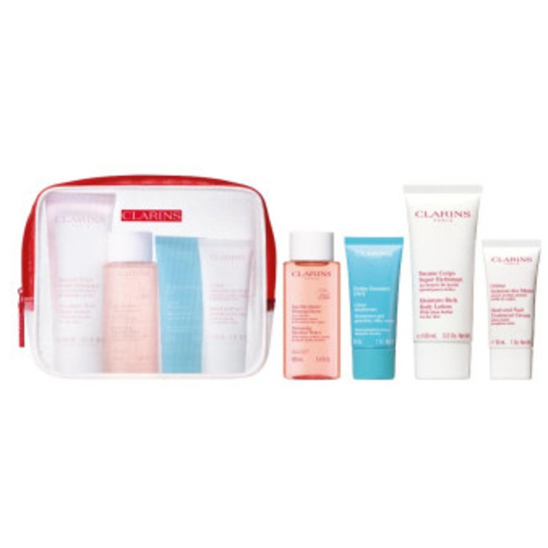 Set essenziale idratante Clarins dalla testa ai piedi - Set regalo per la cura della pelle Donna