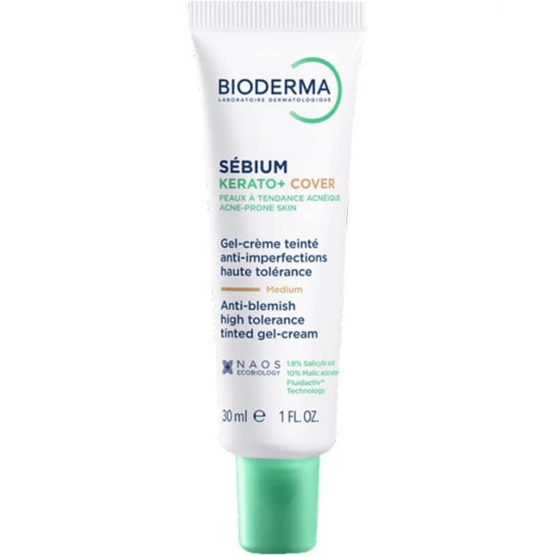 Bioderma Sbium Kerato+ Cover Anti-Blemish Tinted Gel-Cream - BB cream 30ml donna Medium