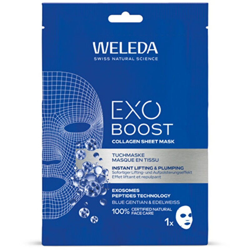 Weleda Modr ho?ec e prot? Alp Mask - Maschera viso al collagene 20ml donna
