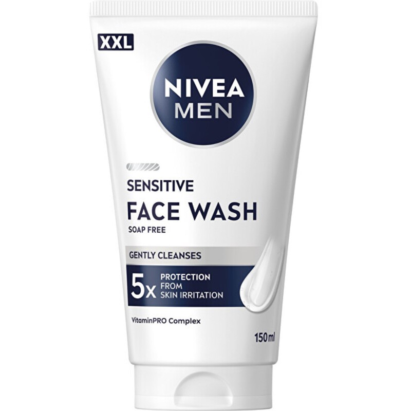 Nivea Men Sensitive Face Wash - gel detergente 150ml uomo