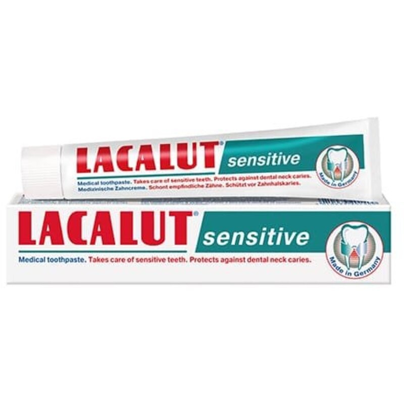 Lacalut Dentifricio Sensitive - Dentifricio per denti sensibili 75ml donna
