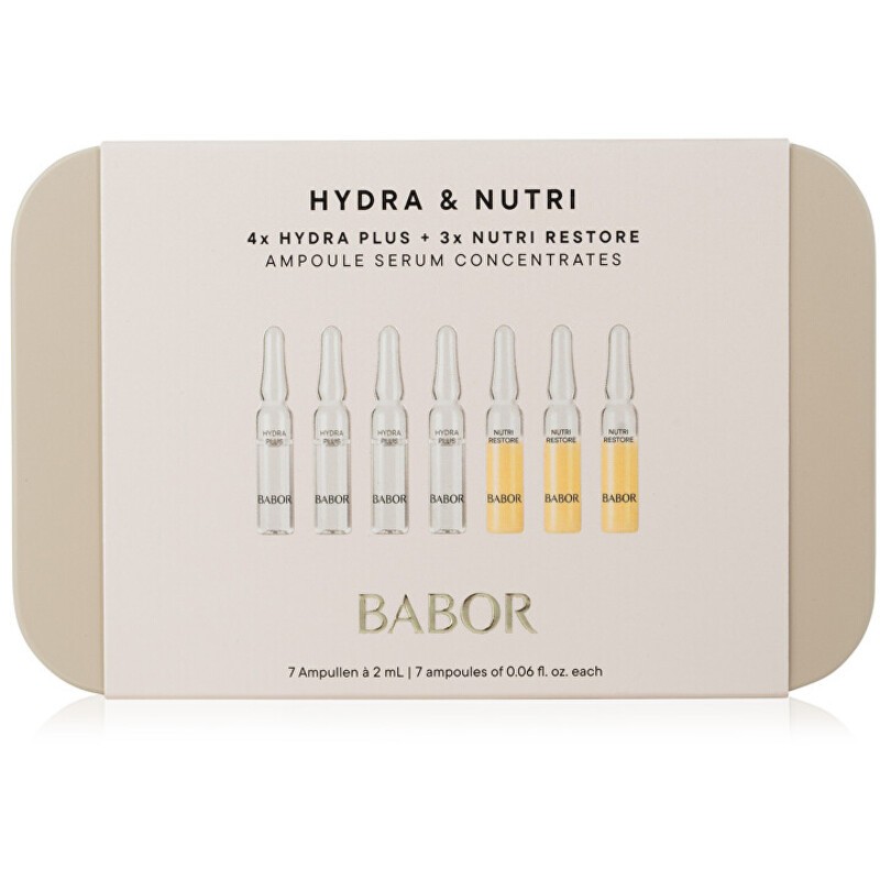 Set di concentrati di siero in fiale Babor Hydra & Nutri - Set regalo per la cura del viso da donna