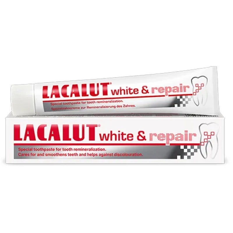 Lacalut Dentifricio Bianco e Riparatore - Dentifricio 75ml donna