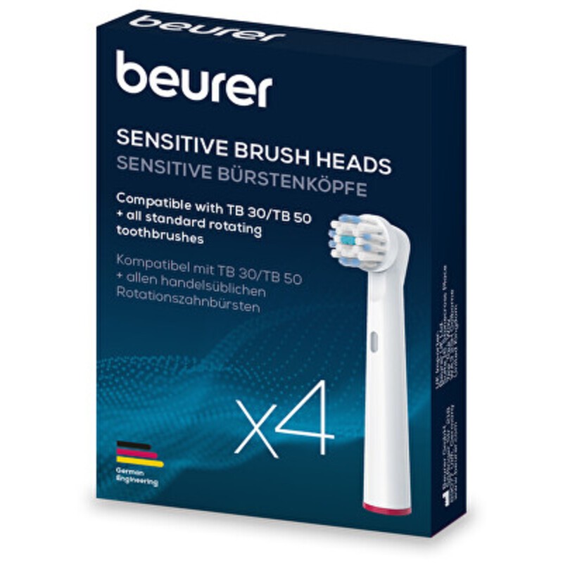 Testine di ricambio Beurer (4 pezzi) per denti sensibili