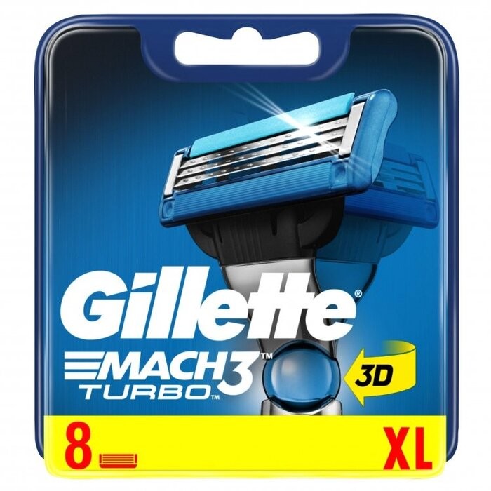 Gillette Mach 3 Turbo - Spare head 4.0 pcs uomo