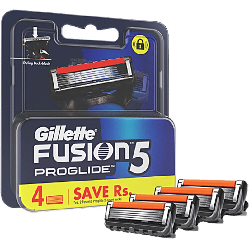 Gillette Fusion5 Proglide - Lame di ricambio 4.0 pezzi uomo