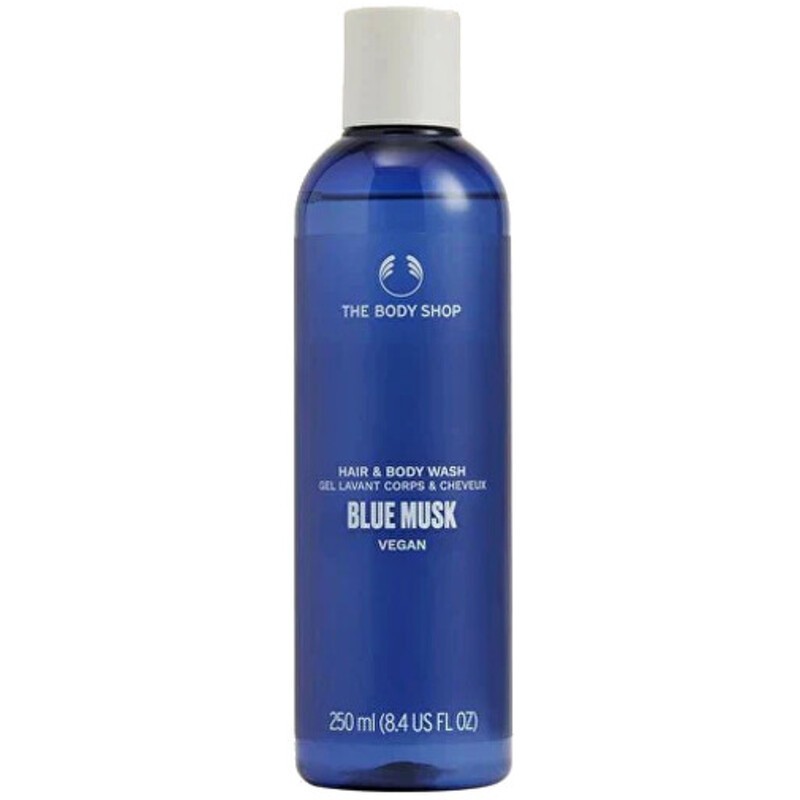 The Body Shop Blue Musk Hair & Body Wash - Sapone per corpo e capelli 250ml donna