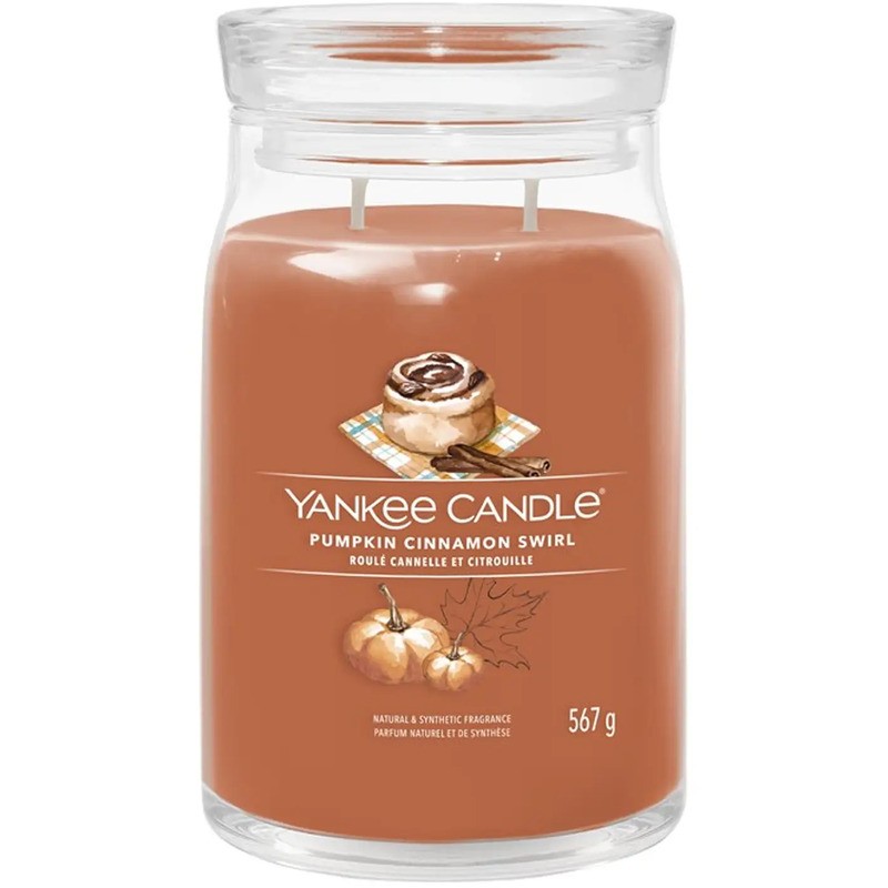 Candela profumata Yankee Candle Pumpkin Cinnamon Swirl - 567,0 g unisex