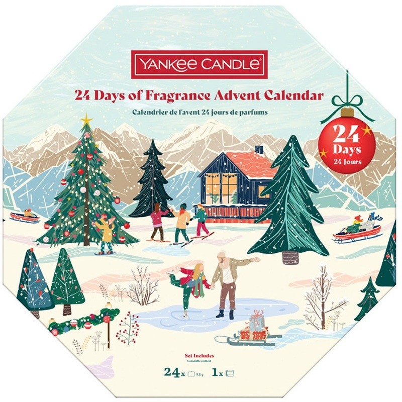 Calendario dell'Avvento profumato Yankee Candle 24 giorni - Calendario dell'Avvento? candele votive 1,0 pezzi donna