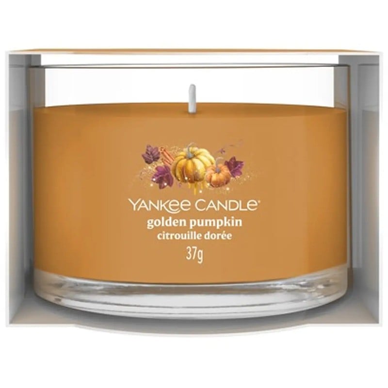 Candela votiva Yankee Candle Golden Pumpkin in vetro, 37,0 g, unisex