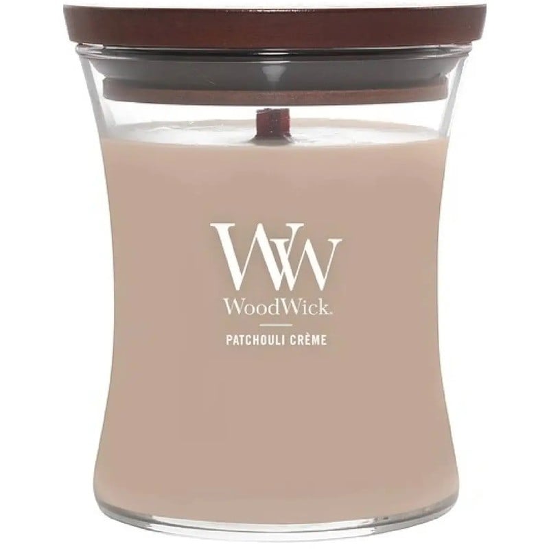 WoodWick Patchouli Crème Vza (crema al patchouli) - Candela profumata 275,0 g unisex