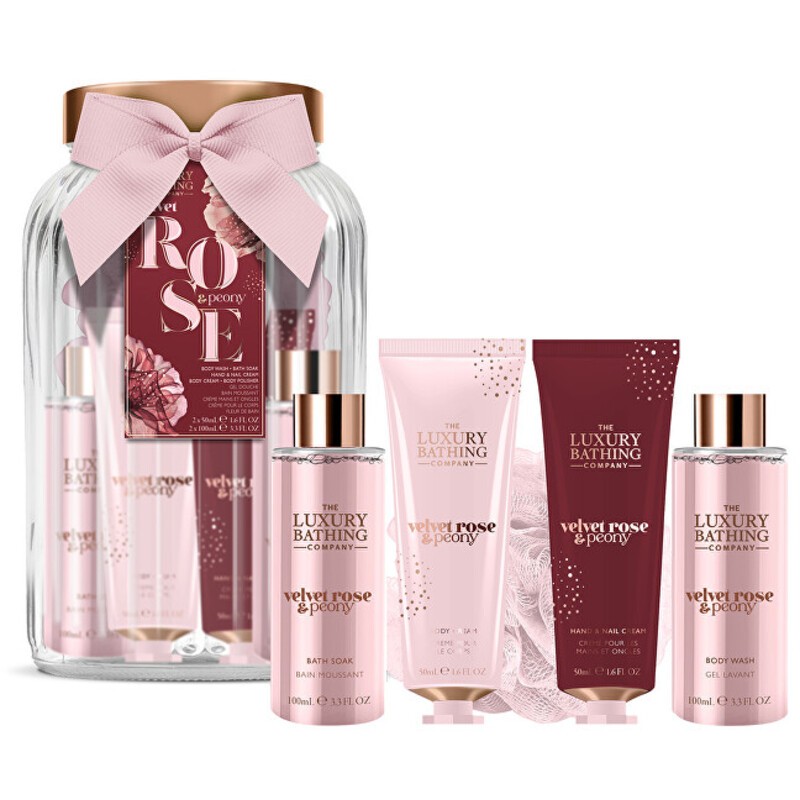 Set regalo Velvet Rose in vetro della Luxury Bathing Company (R?e & Pivo?ka) donna
