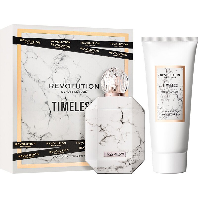 Set regalo Makeup Revolution Timeless eau de toilette e lozione corpo donna