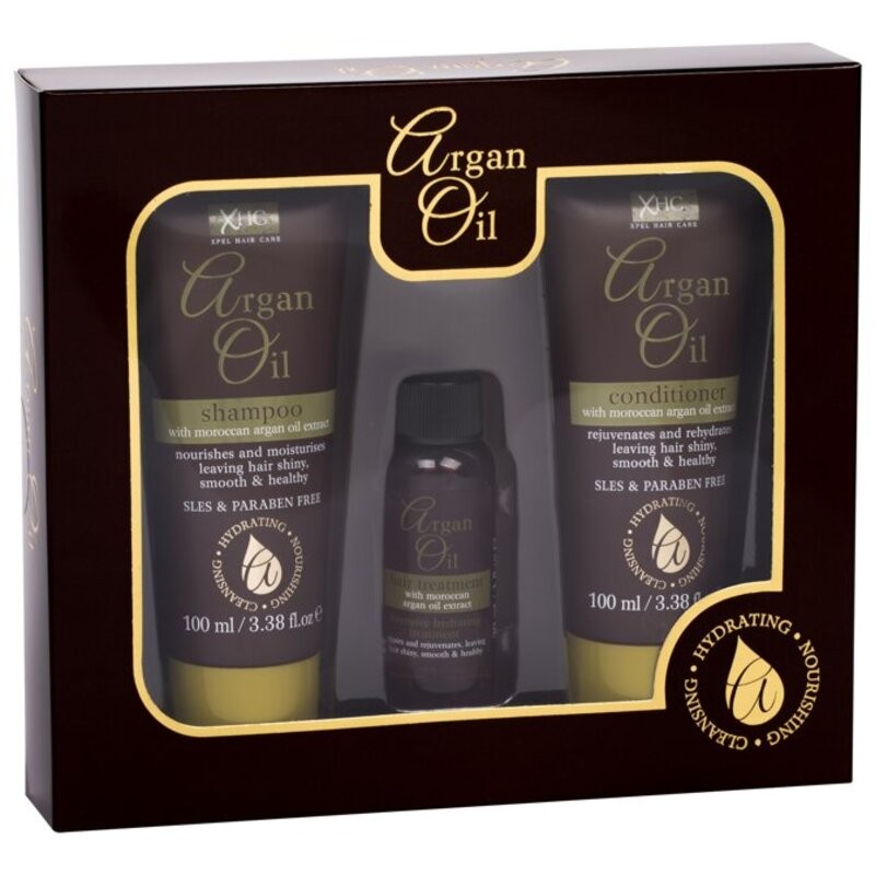 Set per capelli XPel all'olio di argan - Set regalo per la cura dei capelli da donna