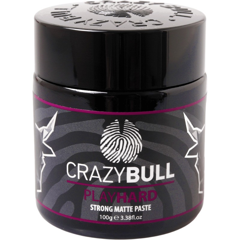 CrazyBull Play Hard Strong Matte Paste - Pasta modellante per capelli con forte tenuta 100.0g donna